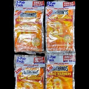LOT OF 4 HOT HANDS HAND WARMERS GREAT VALUE BAGS (3 PAIR PACKS) Hothands HH26